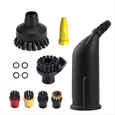 Zubehör für Dampfsauger SC1, SC2, SC3, SC4 und SC5: Rundbürste, Düsenaufsatz, O-Ring (1/5)