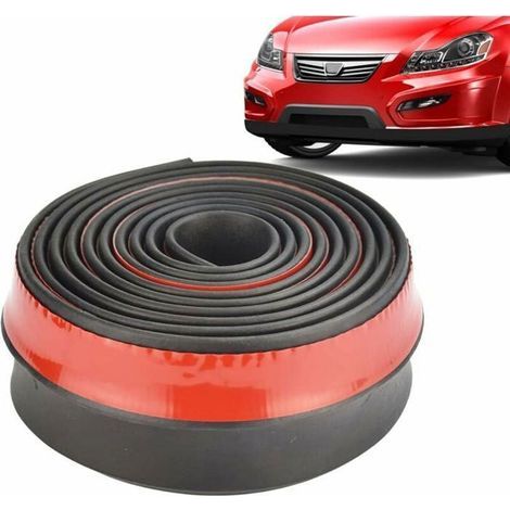HONORNIC - 2.5 m Auto Bande de Garniture de Voiture Caoutchouc Souple Lame avant Universel Protecteur de Pare-chocs de Voiture Bande Adhésive