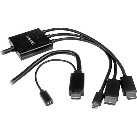 StarTech.com DPMDPHD2HD cable conversor HDMI/DisplayPort/Mini DP a HDMI 2 m negro (1/2)
