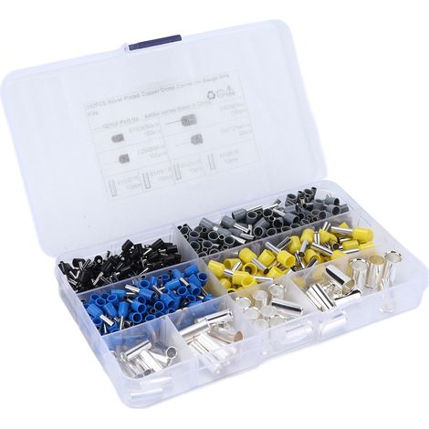 Kit de 390 pièces Embouts de Câblage Anti-Corrosion, Installation Rapide, Manchons de Connexion pour Fils Électriques (1/5)