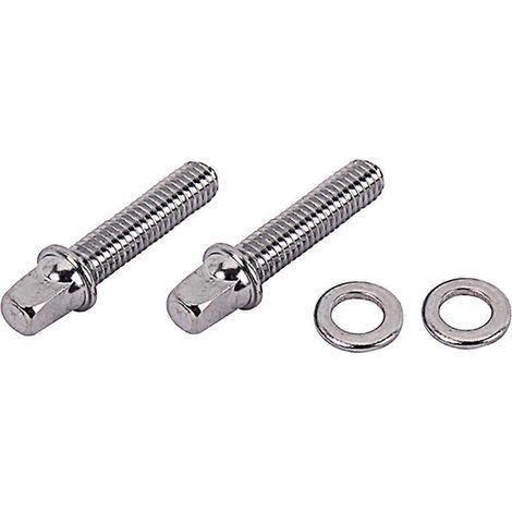 34,5 mm Edelstahl-Befestigungsschrauben für Trommelfüße, robuste Spannschrauben mit Unterlegscheiben (Silber) – 0,34 cm – Silber (1/4)