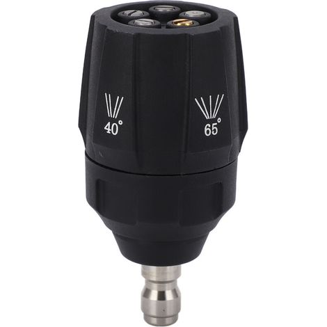 Jeffergarden Buse de nettoyeur haute pression 5 en 1, tête de pulvérisation multi-rotation réglable à 360 degrés, connecteur rapide 1/4 pouce-DOU