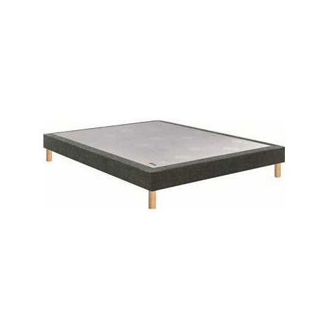 Sommier tapissier Epeda NOYER FOUGERE 70x190 cm ferme lattes bois massif pin/épicéa