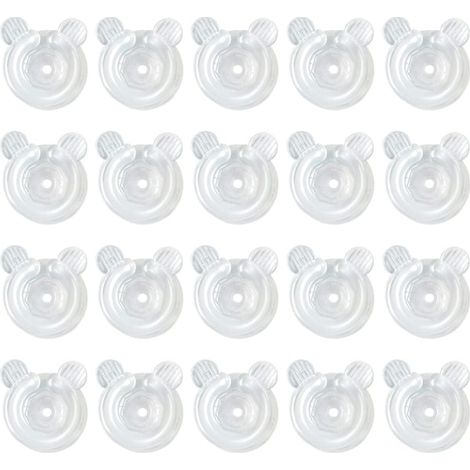 20 Deckenclips, Deckenclips zum Befestigen von Decken, ringförmige Deckenclips