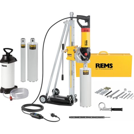 REMS Picus SR 2200 W - Set Titan con colonna di perforazione, serbatoio dell'acqua e 3 punte - 183X01 R220 (1/4)