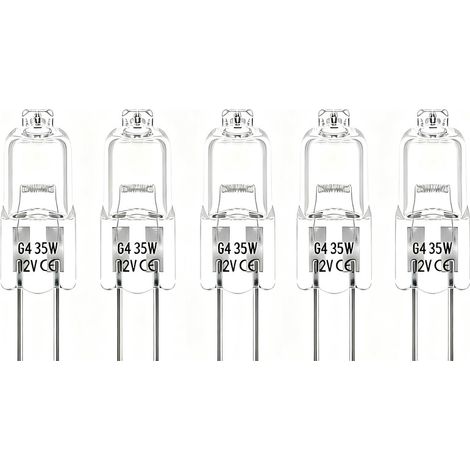 [NIEMALS VERWENDET] 5er-Pack G4 12 V Halogenlampen – helle, langlebige Beleuchtung für Möbel/Decken/Stimmungsbeleuchtung