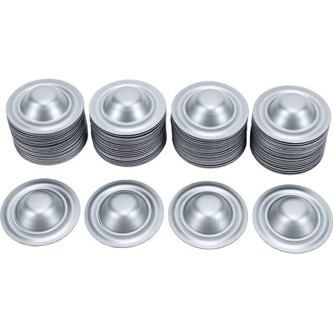 100 tappi metallici filettati per viti da tetto, ideali per fienili, capannoni, garage, officine, camper e tettoie per auto. (1/5)