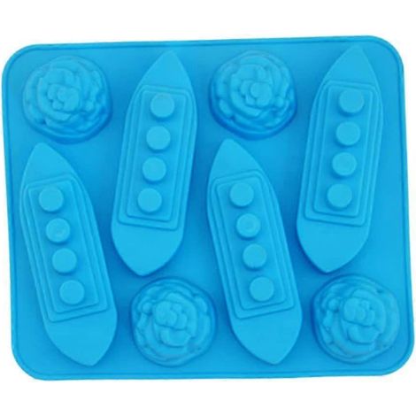 One Blue Titanic Ice Tray Mould, for Home Bar Party Supplies