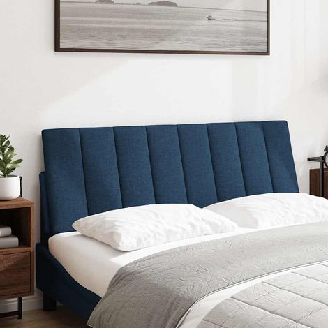 Coussin de tête de lit Hanko bleu 140 cm tissu CFW69061 (1/5)
