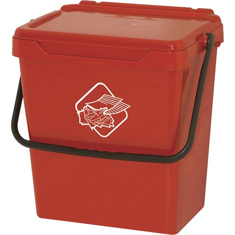 CASSONETTO PER RACCOLTA DIFFERENZIATA ROSSO 30LT (1/5)
