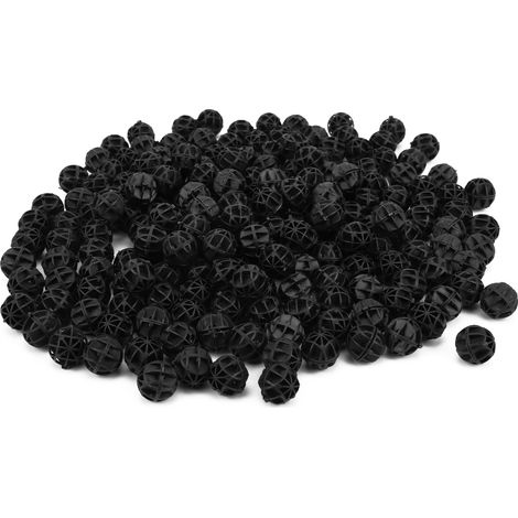 Boules Bio Filtration Aquarium 16 mm PP Noir 200 Pièces (1/5)