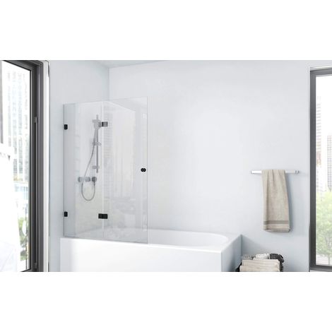 MARWELL BWF211 Gallery - Parete per vasca da bagno, colore: nero opaco (1/5)