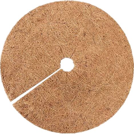 iBamso Coconut Palm Mat Flower Pot Mat 20cm Diameter, Contains 4 Coconut Plates and 37cm Cover Plate (1/5)