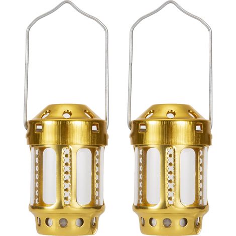Lanterne à bougie portable pour la pêche nocturne, à suspendre en camping et en plein air (alliage d'aluminium). (1/5)