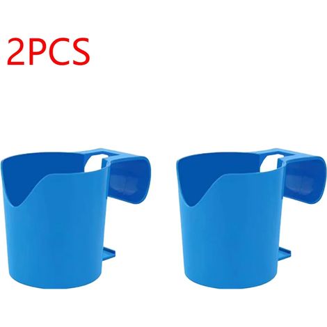 (Bleu, lot de 2) Porte-gobelets de piscine, support de rangement pour bouteilles, porte-verres à bière et à boissons pour bassin et spa (1/5)