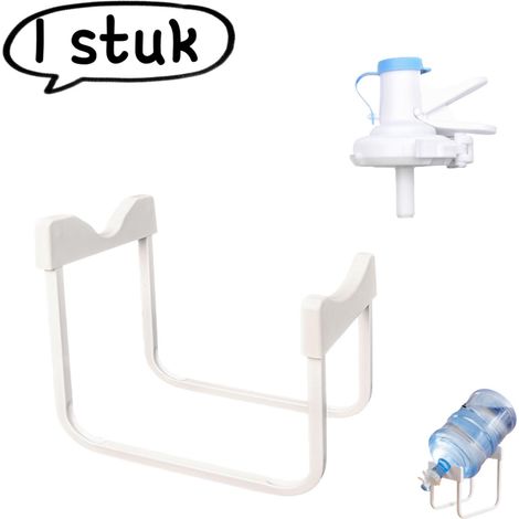 article - Support pour seau d'eau - Distributeur d'eau simple avec bec verseur inversé - Porte-bouteille pour distributeur d'eau - Embout de pompe - Blanc (1/5)