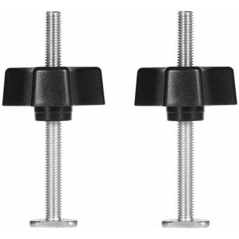 Rail en T Pince à Rainure en T T-Slot T-Track en Métal Outil de Fixation Serrage Rapide pour Travail du Bois （2pcs T vis + 2pcs écrou à bouton uniquement） (1/5)