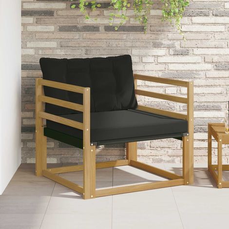 Teenpull – Outdoor-Sofagarnitur Massives Akazienholz und Textilene Weiß (1/5)