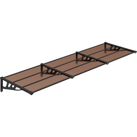Maison Exclusive - Türvordach Schwarz 297,5x90 cm Polycarbonat