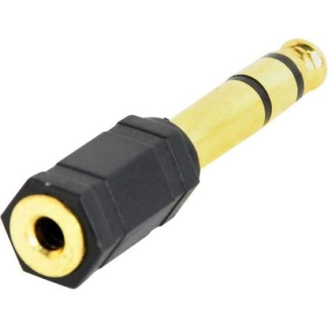 Adaptateur MiniJack 3,5 mm - 6,35 mm - A-6.35M-3.5F