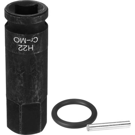 Douille Hexagonale À Choc 1/2" 22mm Métrique Acier CR-MO Douille 6 Points Avec Goupille Pour Adaptateur De Perceuse Visseuse (1/5)