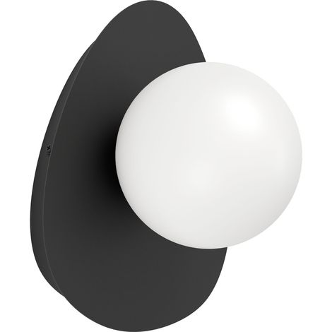 Applique Moderna Castrovido Acciaio Nero Bianco 1 Luce G9 4,2 Ip44 (1/2)
