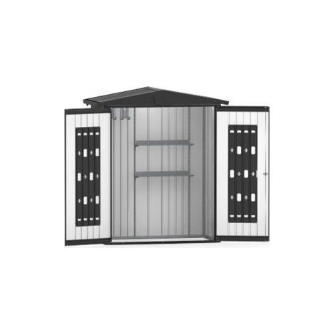 Gerätehaus Europa Gr. 1 quarzgrau-met.,172x84x196 cm