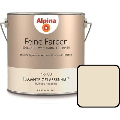 Alpina Feine Farbe No 08 2,5 l Ruhiges Hellbeige Elegante Gelassenheit (1/3)