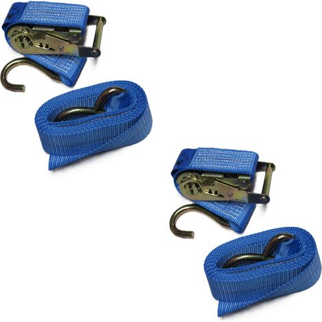 Tie Down Ratchet Straps 1.5T 3M x 50MM X2 (Cargo Lashing Car Load S Hook)