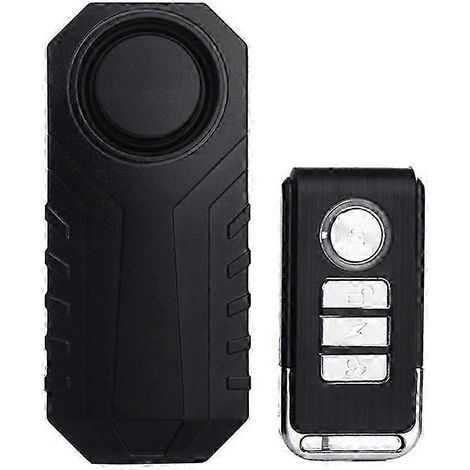 Compatible con sensores de alarma por vibración antirrobo universales para bicicletas, motocicletas y vehículos eléctricos (negro). (1/5)