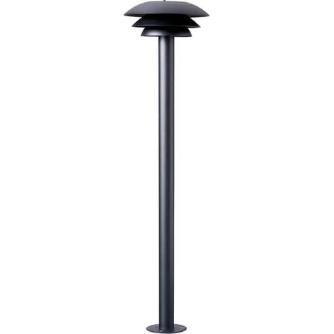 [NEUWERTIG] B-Ware Dyberg Larsen DL20 Outdoor Pollerleuchte Gartenlampe Wegelicht G9 schwarz Ø 20cm (1/2)