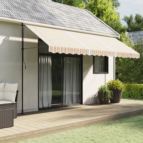 Ersatzgewebe für Markise, multicolore Streifen 4,5x3,5m