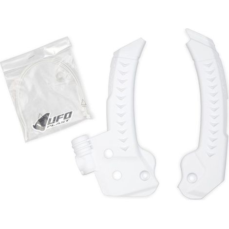PROTECTORES DE CHASIS UFO 2024/11 HUSQVARNA TC 125 / 150 / 250 / 300 '25, TX 300 '25, FC 250 / 350 / 450 '25, FX 350 / 450 '25 COLOR BLANCO