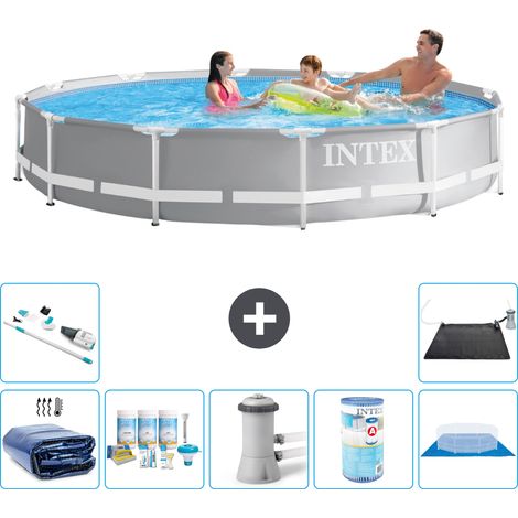 Intex Piscina Prism Frame Rotonda - 366x76 cm - 8-pezzi S41953