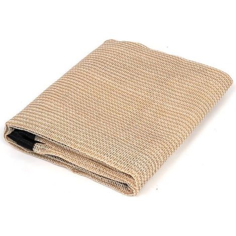 Voile d'Ombrage Rectangulaire - Protection anti-UV - 1x1.8m - Polyester - Beige (1/4)