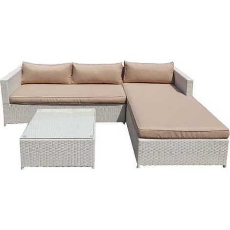 Conjunto de Rattan Esquinero Relax modelo Morning