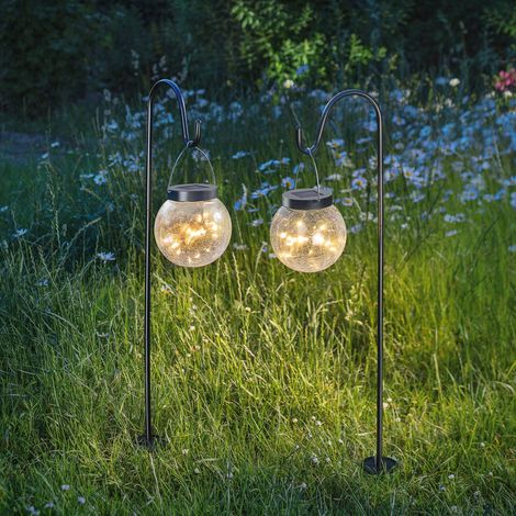 esotec Solar Hängeleuchten Smart Globe im 2er-Set wetterfest outdoor 102314 (1/5)