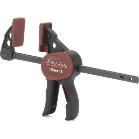 Micro serre-joint à une main 100 mm 4" serrage rapide écarteur 25 kgf profondeur 36 mm poignée ergonomique (1/5)
