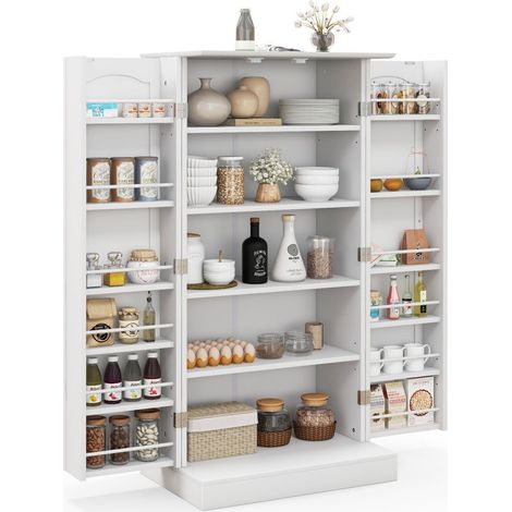 Kitchen Storage Cabinet Freestanding Buffet Cupboards Sideboard with 2 doors (1/5)