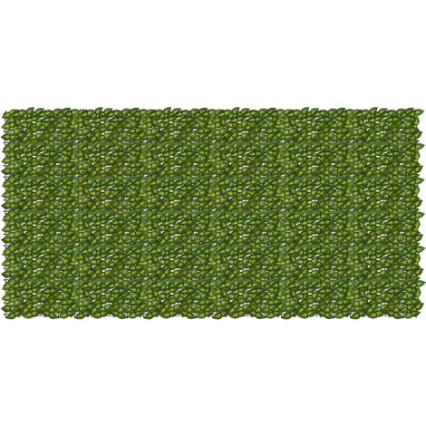 Balkonsichtschutz mit Blättern Grün und Gelb 300 x 150 cm (1/5)