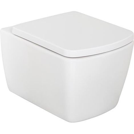 WC suspendu à fond creux Aldoma lxhxp : 360x355x500 mm Sans bord de chasse Céramique blanche (1/3)