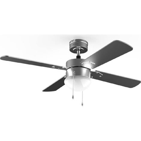 Ventilador de techo de 30W y 52” con motor DC, luz LED, mando a distancia, 6 velocidades, temporizador y modo winter-summer. (1/3)