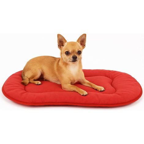1 Coussin Chien, Forme Ovale, Tissu Respirant, Rembourrage Polyester, Pour Chat Et Petit Chien