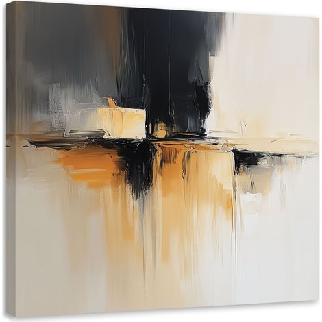 Wandbild Abstrakte beige-orange 60x60 cm
