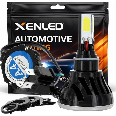 Kit LED BA20D / HS1 PX43T / Moto Head Light 40/45W - Haut de Gamme (1/4)