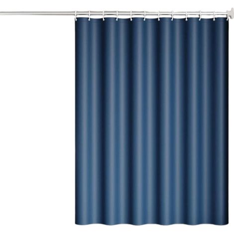 Duschvorhang – Schimmelresistent – Textilgewebe – Waschbar – Schnelltrocknend – Geeignet für Bad und Badewanne – 180 x 200 cm – Dunkelblau