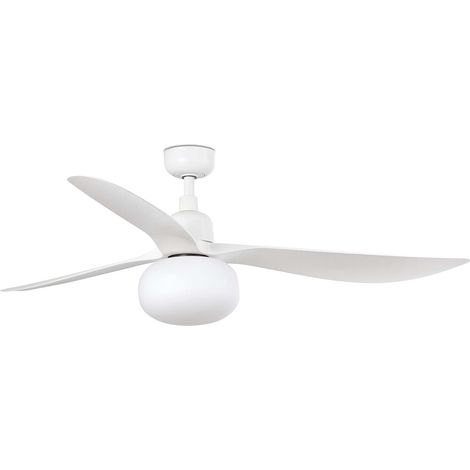 FARO Ventilador de techo Outwood Ø1500 Bianco Opaco de acero 3 palas blancas 1xE27 diseno elegante y moderno modelo FARO-343631B (1/2)