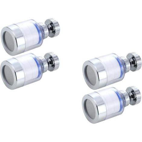 Aeratore con testina di spruzzo da 7,5 cm in 4 pezzi per porte di fabbrica, appendiabiti, filtri per l'acqua e rubinetti da cucina (1/4)