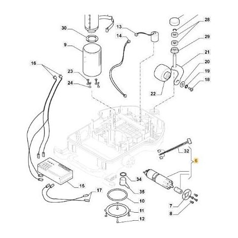MOTOR DE RUEDA HÍBRIDO IMS-FISE, BRUSHLESS ORIGINAL STIGA - 112600338/0