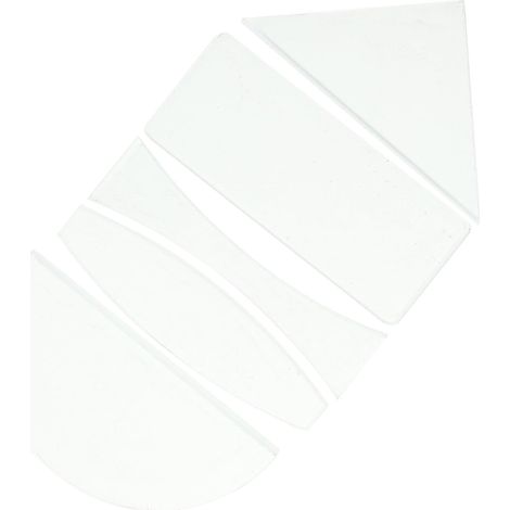 Kit Operitacx de 5 lentilles en verre optique, formes variées (1/5)